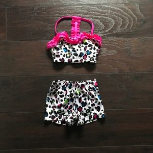 Little girls’ dance 2 piece outfit